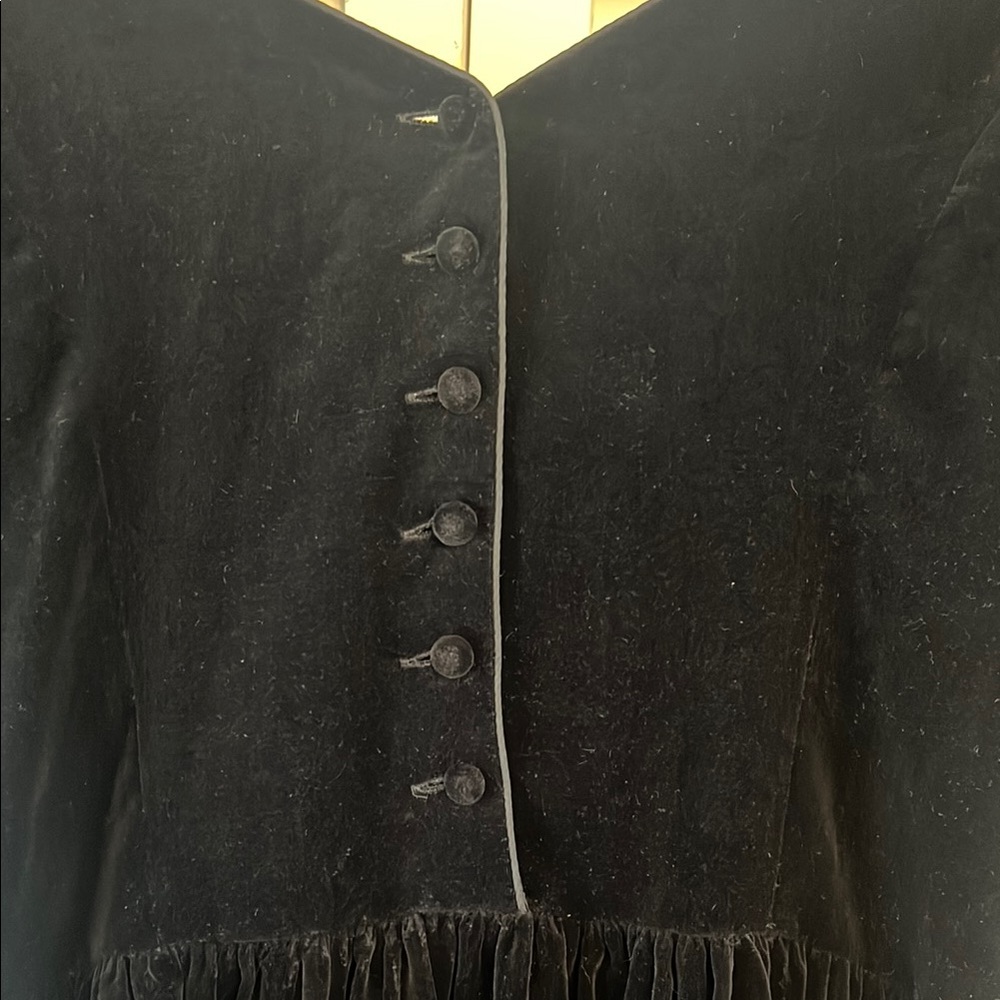 Vintage Laura Ashley Velvet Dress - Picture 5 of 5